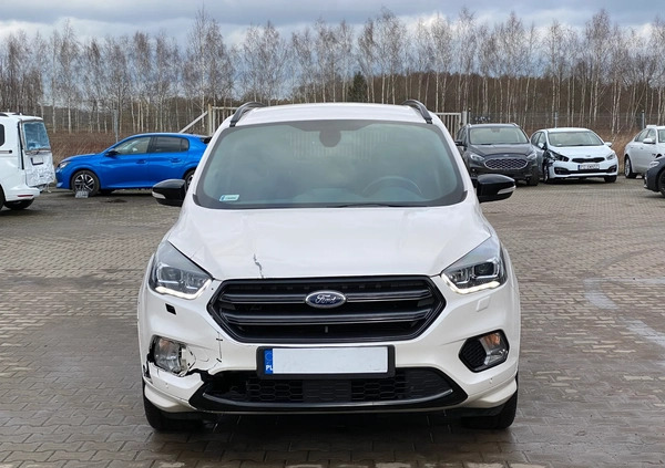 Ford Kuga cena 72200 przebieg: 58517, rok produkcji 2019 z Golczewo małe 352